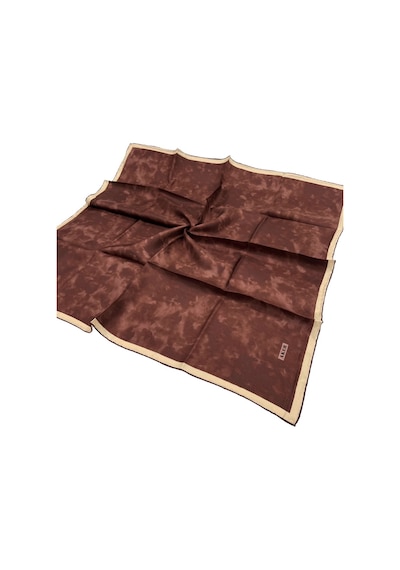 Aker Ipek Eşarp Twill - Batik Desen - Koyu Bakır 992 Koyu Bakır 992
