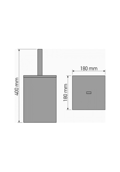 Çöp Kovası, Kapaklı, Kare, 304k,5 Lt - Parlak Paslanmaz Çelik Krom