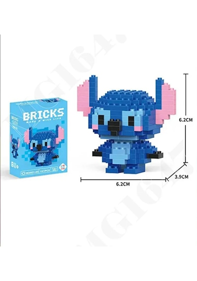 Bricks Sevimli Karakterler 3d Yapboz Stitch