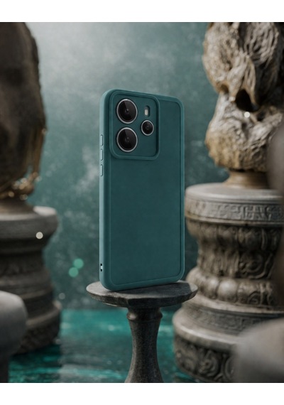 Mi Redmi Note 14 Uyumlu Kamera Çıkıntılı Mat Silikon Telefon Kılıfı Resimdeki