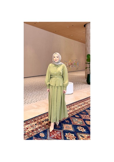 Riella Butik Cherny Etekli Takım Yeşil