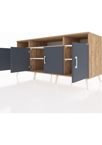 Kronos Konsol 6 Raflı 4 Kapaklı 176x59x83 Çam-antrasit/aytaşı Antrasit/aytaşı Kronos Konsol 6 Raflı 4 Kapaklı 176x59x83 Çam-antrasit/aytaşı Antrasit/aytaşı