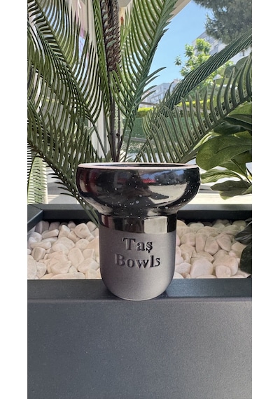 Taş Bowls Nargile Lülesi Phunnel / Siyah