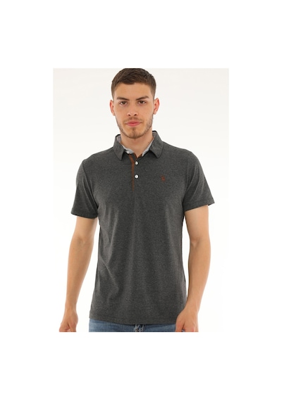 T8582 Dewberry Erkek T-shırt-antrasit Antrasit