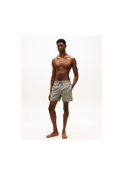 Tommy Hilfiger Erkek Palm Leaf Ordu Yeşili Mayo Altı-16062 Yeşil