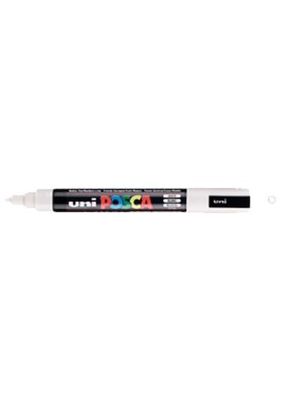 Uni-ball Markör Boyama Posca Su Bazlı Poster 1.8-2.5 Mm Beyaz Pc-5m