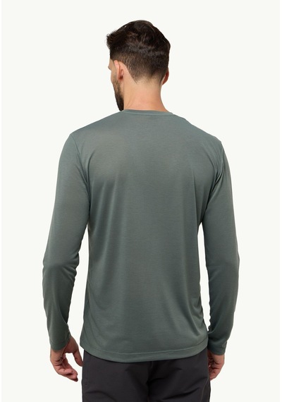 Jack Wolfskin Vonnan Ls T M Erkek Tişört A60291 4136 Çok Renkli