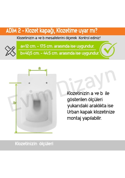 Aqua Bagno Urban Yavaş Kapanan Klozet Kapağı