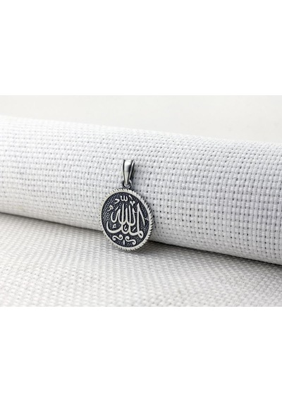 Mülki Allah Mülk Allah'ın Yazılı 925 Ayar Gümüş Kolye Ucu