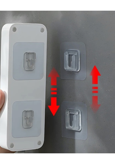 10 Adet Çift Taraflı Kendinden Yapışkanlı Askı Montaj Asma Aparatı Banyo Mutfak Askı Aparatı Beyaz