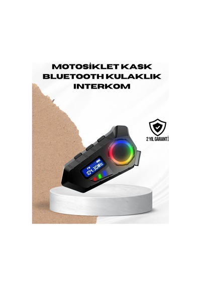 Bluetooth 5.4 İnterkom Ip65 Toz Ve Su Geçirmez Led Göstergeli