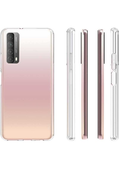 Huawei P Smart 2021 Kilif Seffaf Silikon Hibrit Case 423501990