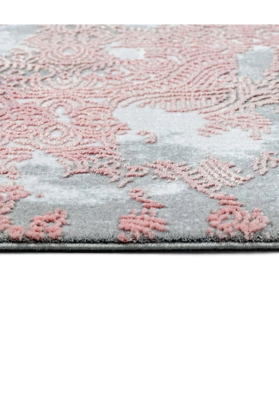 Bespoky Joy Eskitme Salon Halısı Makine Dokuma Pembe