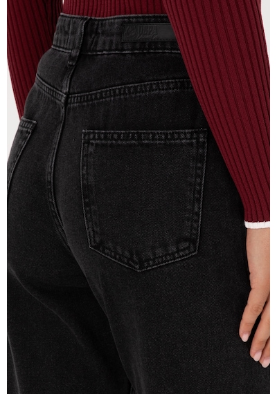 U.S. Polo Assn. Kadın Siyah Straight Fit Jean Pantolon 50310188-DN0027
