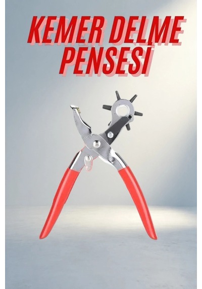 Ergonomik Kemer Delme Pensesi 6 Boyutlu Deri Delici Alet