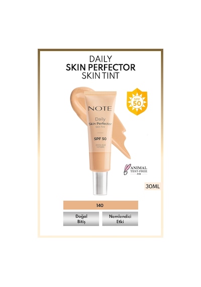 Daily Skin Perfector Skin Tint SPF 50 Ton Eşitleyici Doğal Bitişli Renkli Nemlendirici - 140