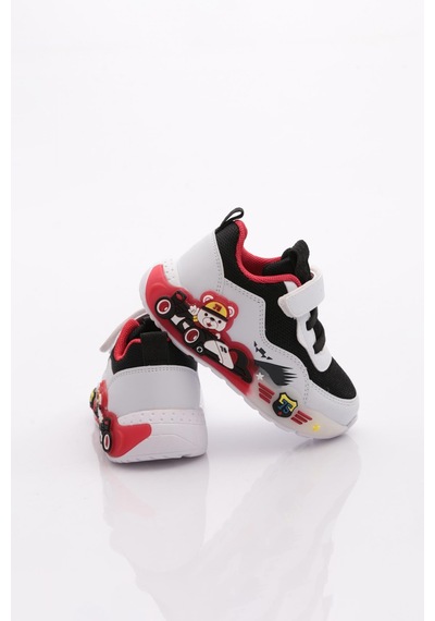 Pepino By26-2185 Çocuk Bebe Spor Ayakkabı Siyah Beyaz Kırmızı