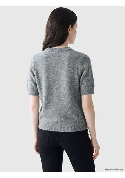 Lcw Comfort Gri Bisiklet Yaka Kadın Triko Kazak