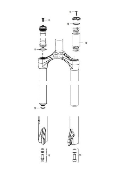Rockshox Xc30 Servis Kiti 11.4015.539.010 Siyah - Kırmızı
