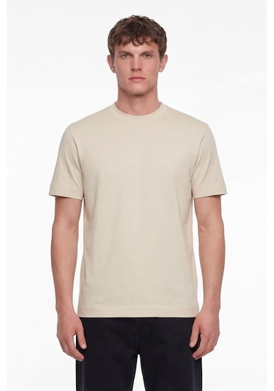 Sabri Özel Erkek Koyu Krem Normal Kesim Regular FitPamuk Dokuma Bisiklet Yaka Basic T-shirt Sabri Özel Erkek Koyu Krem Normal Kesim Regular FitPamuk Dokuma Bisiklet Yaka Basic T-shirt