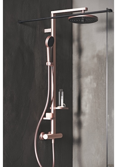 Ideal Standard BD583RO Ceratherm Alu+ Termostatik Duş Sistemi Pembe