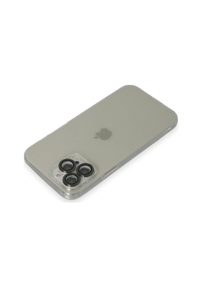 Apple İphone 13 Pro Max Kılıf Luko Lens Silikon - Yeşil