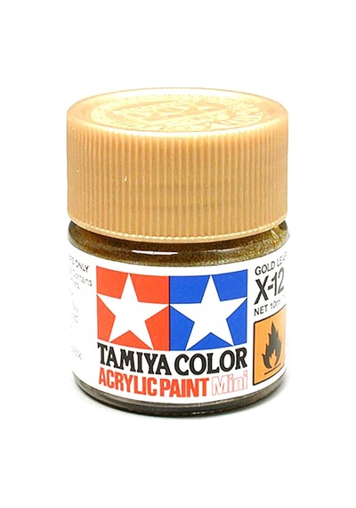 X-12 Gold Leaf Parlak Akrilik Boya 10 Ml Tek Renk