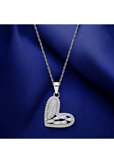 Servi 925 Ayar Gümüş Muse Heart Kolye-15