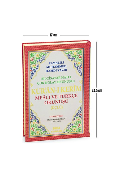 Üçlü Mealli Arapça Türkçe Okunuşlu Kuranı Kerim Orta Boy