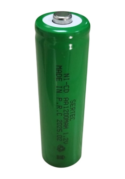 Sertec - 1.2v 1200 Mah - Aa - Ni-cd Şarjlı Pil - Başlı