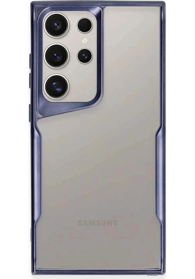 Samsung Uyumlu Galaxy S25 Ultra Kılıf Boyi Silikon Kapak Lacivert