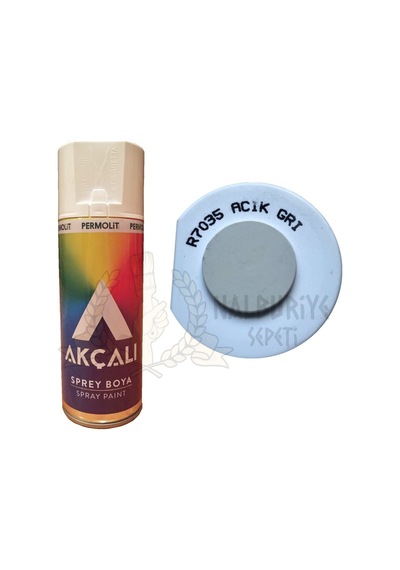 Akçalı Açık Gri Sprey Boya 400 ML - Ral7035