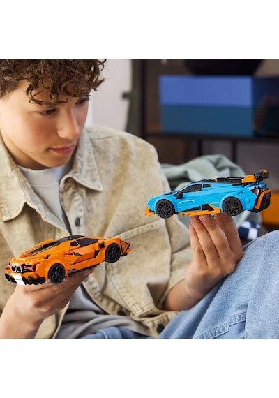 LEGO® Speed Champions Lamborghini Revuelto ve Huracán STO 77238 - 10 Yaş ve Üzeri Çocuklar için Yaratıcı Oyuncak Yapım Seti (607P)