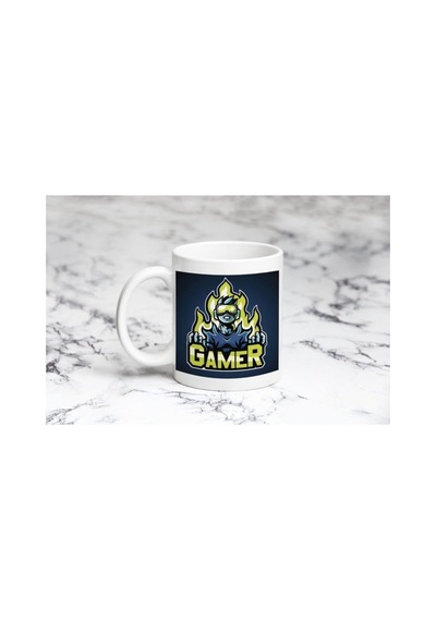 Gamer 1 Kupa Bardak Desenli
