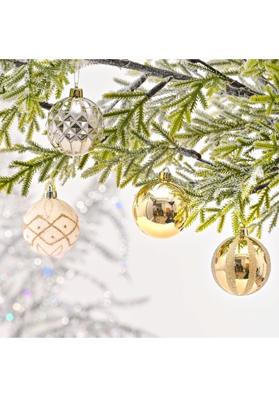 Karaca Home New Year Yeni Yıl Goldy Yıldız Başlıklı 21 Parça Ağa