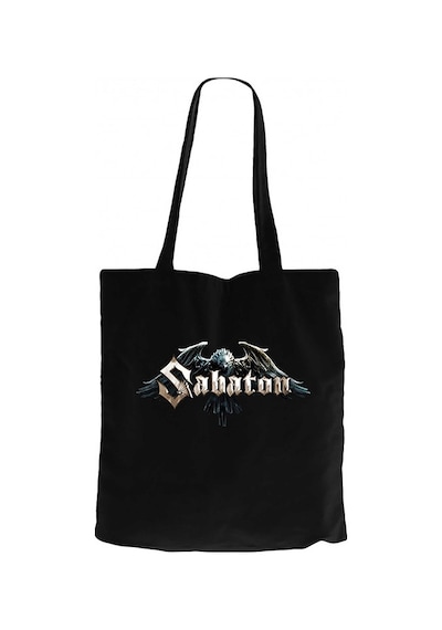Sabaton Eagle Siyah Kanvas Bez Çanta Siyah