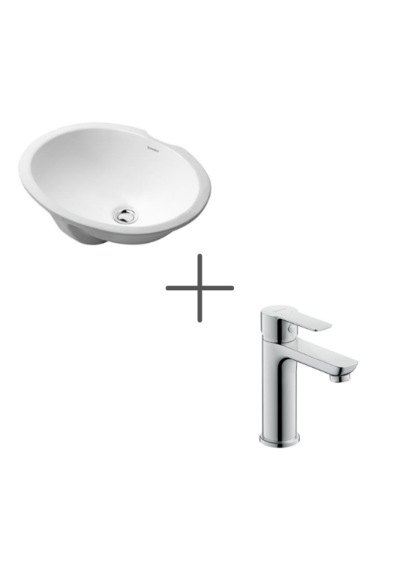 Duravit Dune 46 Cm Tezgahaltı Lavabo Ve A.1 Lavabo Bataryası