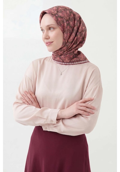 Silk Home Soft Eşarp Rûmi Siyah 90x90 Çok Renkli