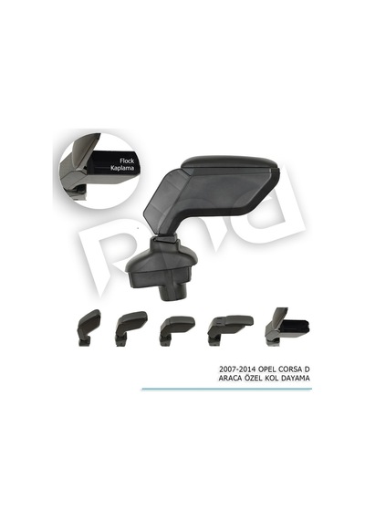 Opel Corsa D Araca Özel Kol Dayama Kolçak Siyah 2007-2014 Arası M