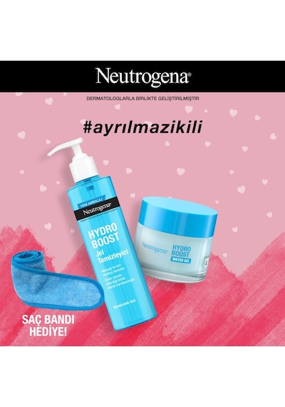 Neutrogena Hydro Boost Water Gel Temizleyici + Nemlendirici Kuru Ciltler İçin