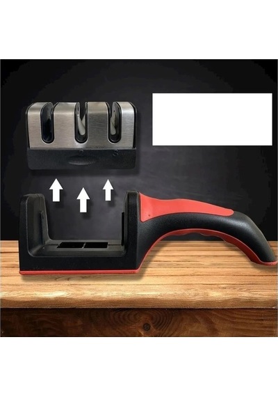 3 Aşamalı Profesyonel Elmas Seramik Tungsten Bıçak Bileme Aleti Taşınabilir & Ergonomik Yapı