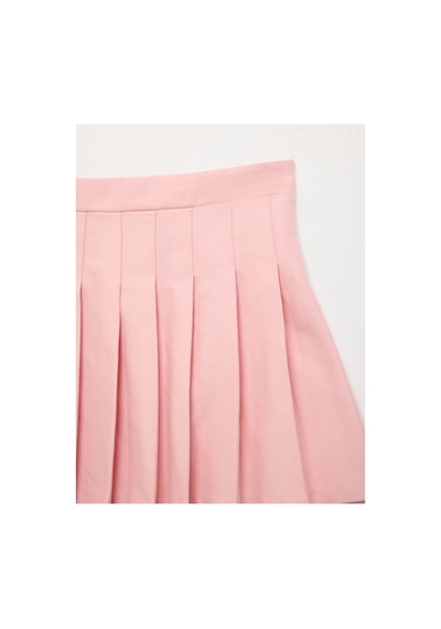 Koton Kız Çocuk Pamuklu Kalın Pileli Basic Mini Etek Pembe