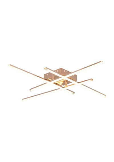 Pl 06 4 Model Gold 3 Renkli Salon Ve Oturma Odası İçin İdeal Alüminyum Avize, 10x55 Gold