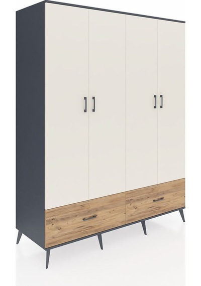 Kronos Gardrop 6 Raflı 2 Çekmeceli 2 Askılı 176x59x221 Antrasit-aytaşı/çam Aytaşı/çam Kronos Gardrop 6 Raflı 2 Çekmeceli 2 Askılı 176x59x221 Antrasit-aytaşı/çam Aytaşı/çam