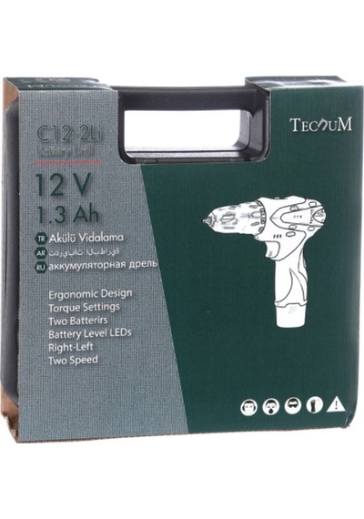Tecnum C12-2 Li 12V 1.3 Ah Li-ion Çift Akülü Vidalama