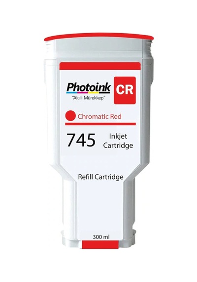 Hp 745xl-f9k01a Kırmızı Uyumlu, Yüksek Kapasiteli Kartuş 300ml Bk8681989102675 Photoınk