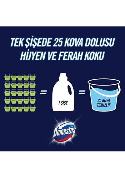 Domestos Yüzey Temizleyici Çam 1500 Ml + Domestos Dağ Esintisi Ça Diğer