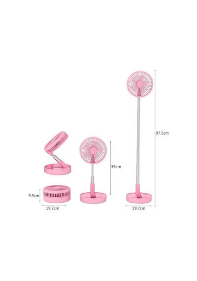 Powermaster Pm-25110 Katlanabilir Yükseltilebilir Taşınabilir Fan Vantilatör 4 Farklı Mod