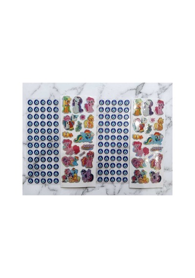 150 Adet Kabartmalı Sticker 4 Sayfa Diğer