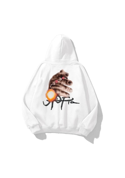 Tarzsokak Unisex Utopia Light Travis Scott Sweatshirt Hoodie Beyaz